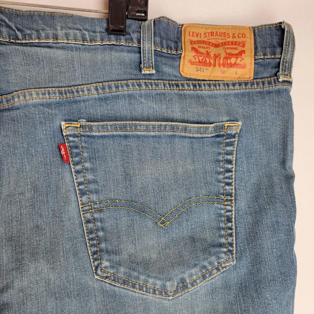 Levi's 541 Mens Size 52x30 Athletic Taper Fit Denim Jeans